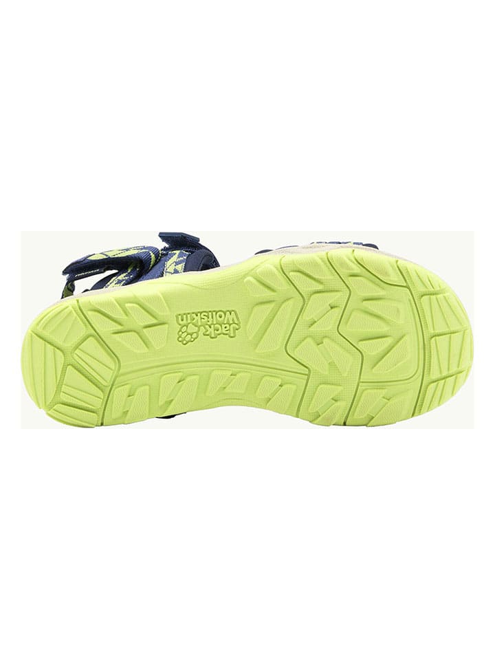 Jack Wolfskin Sandalen in Dunkelblau/Grün günstig kaufen