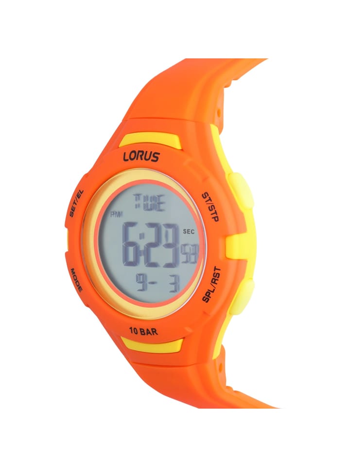 Lorus Silikon Quarzuhr Lorus Orange günstig kaufen 19