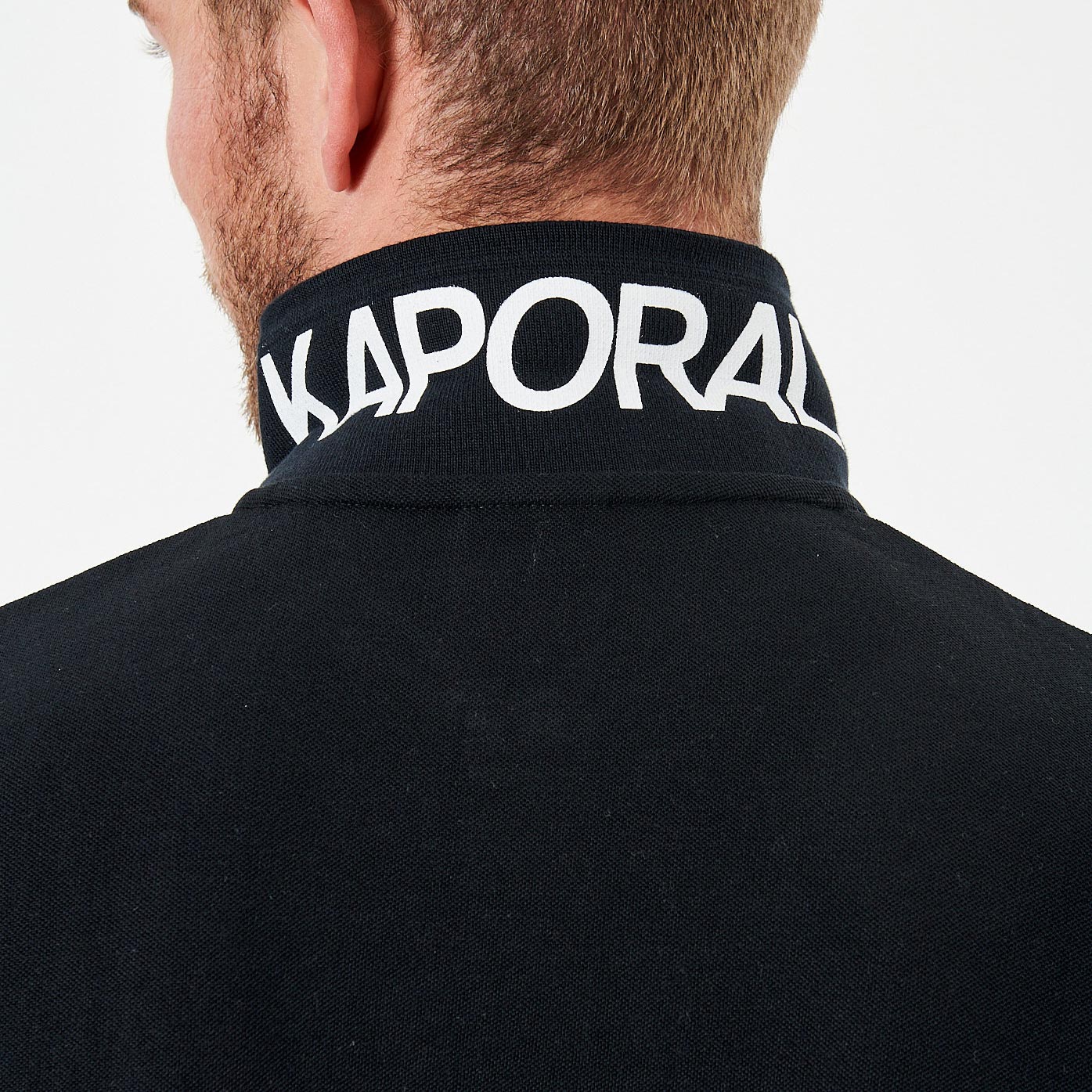 CORTO  Polo noir homme 100% coton bio
