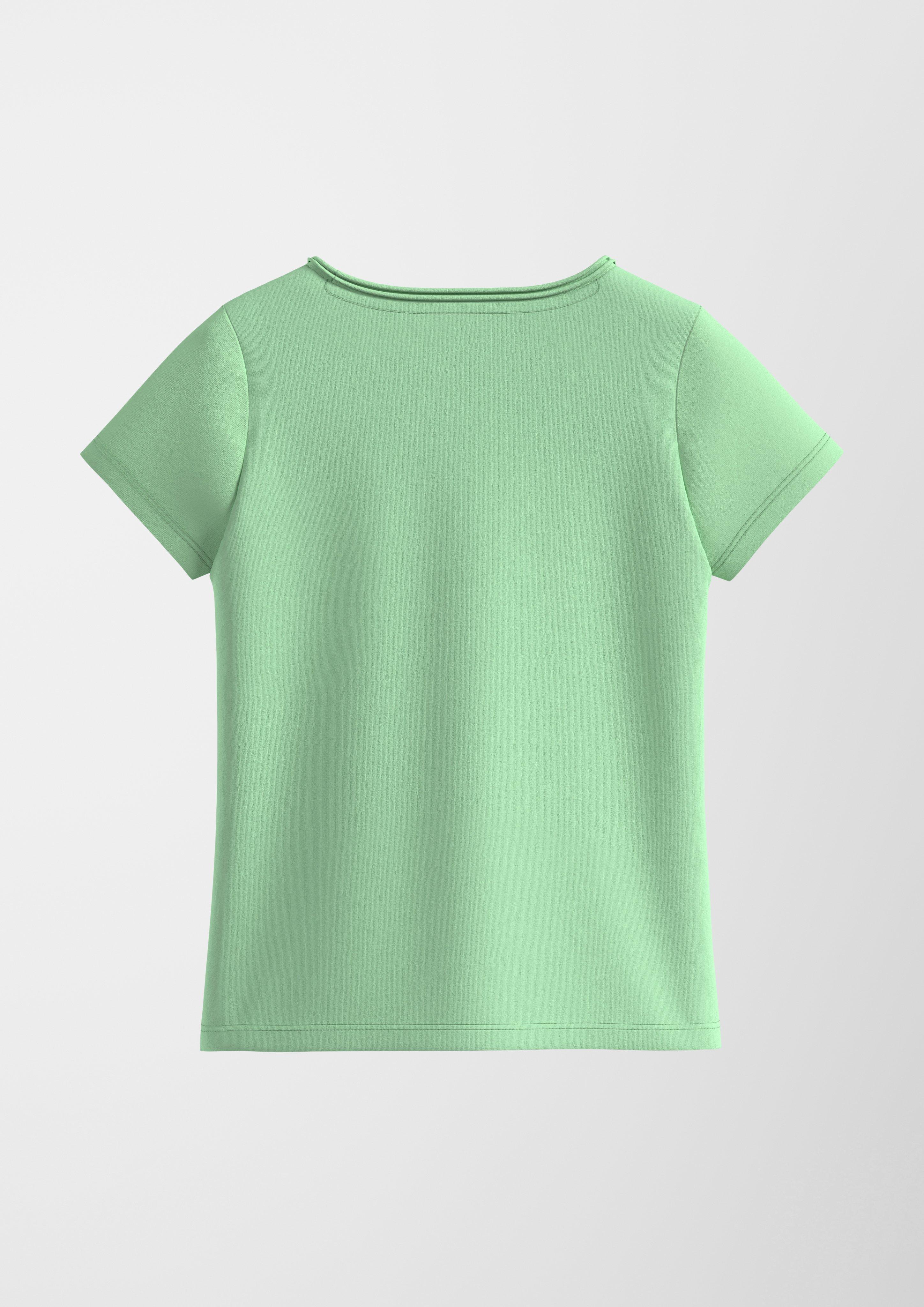 Baumwollshirt mit Glitzerprint  2131420-7300
