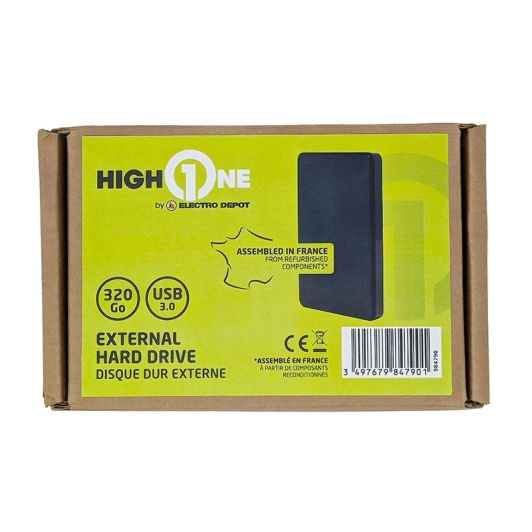Harde schijf HIGH ONE 320Gb USB 3.0 Refurbished grade A