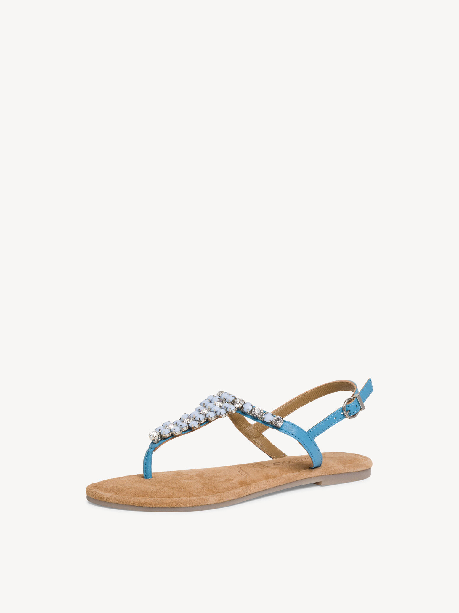 Sandale en cuir - bleu