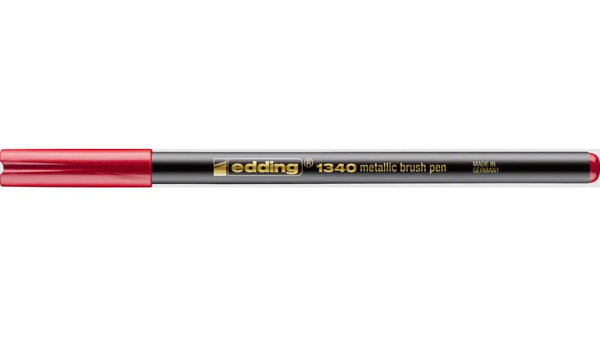 edding 1340 metallic Pinselstift rot-metallic