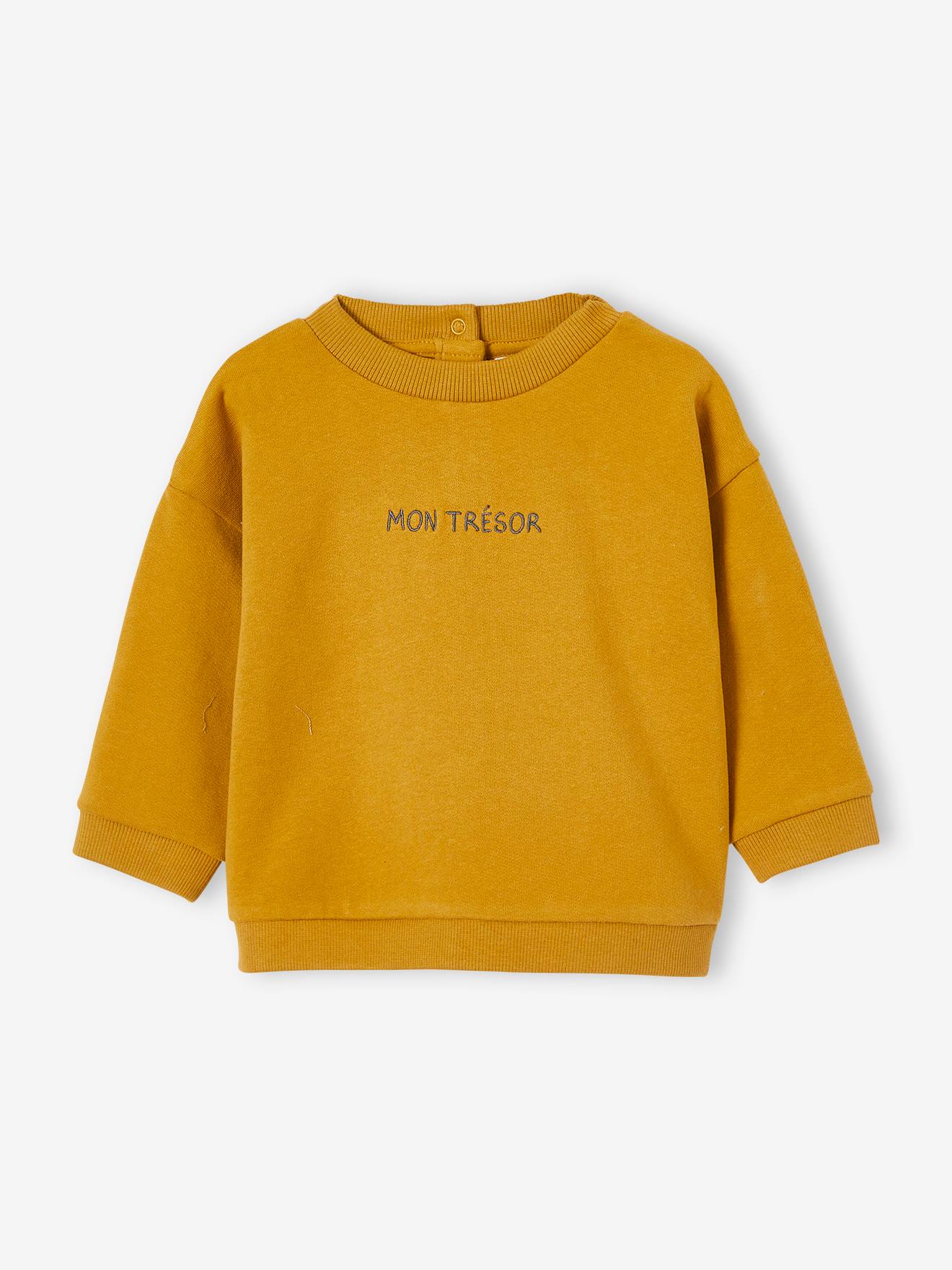 Sweat bébé en molleton personnalisable bronze