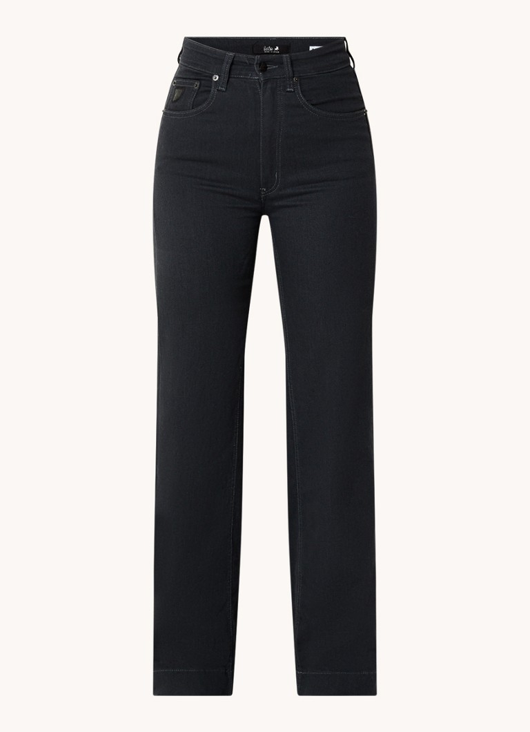 Blugi Jean Lois Rosa, cu croială lejeră, cu talie înaltă și buzunare laterale.