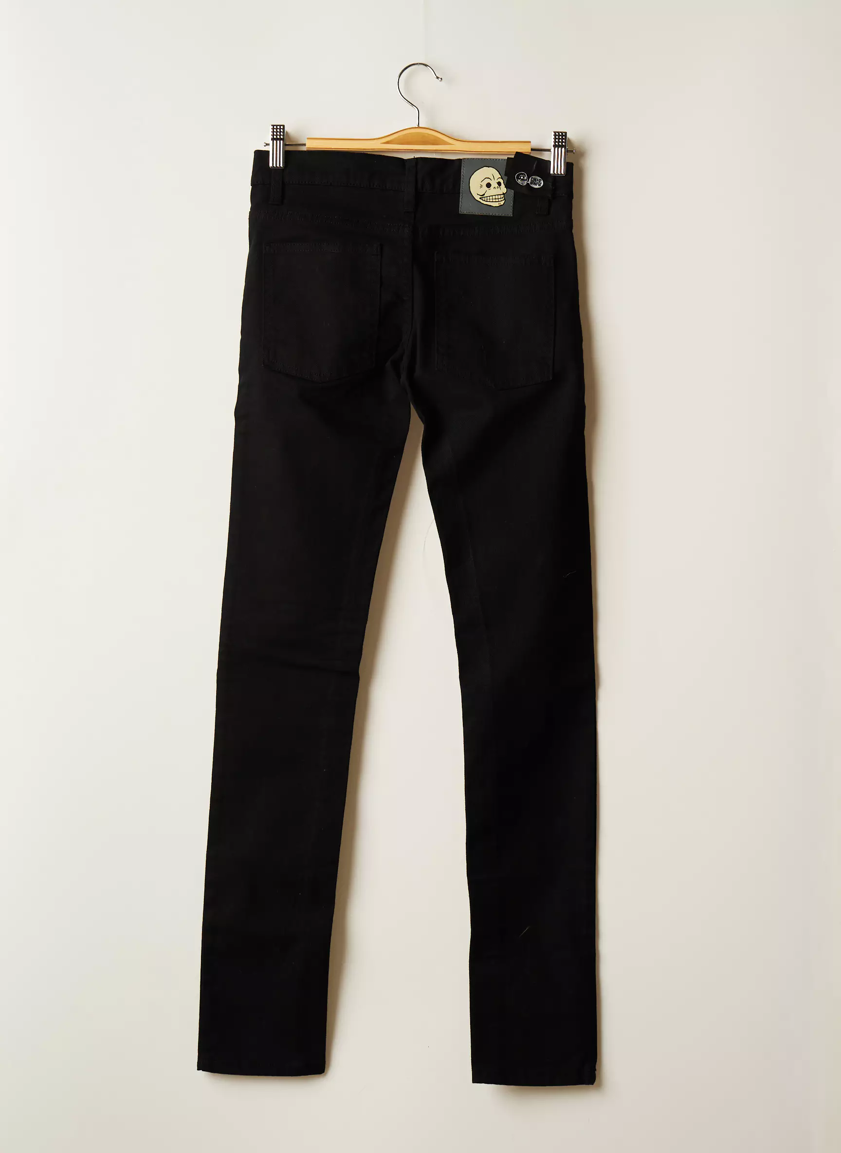 Cheap Monday Jeans Coupe Slim Femme couleur noir