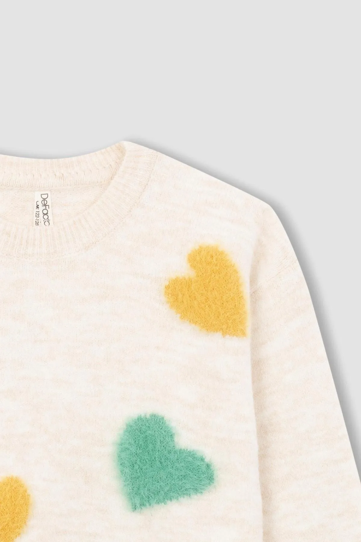 DeFacto  Standard-Fit-Pullover mit Rundhalsausschnitt für Mädchen
