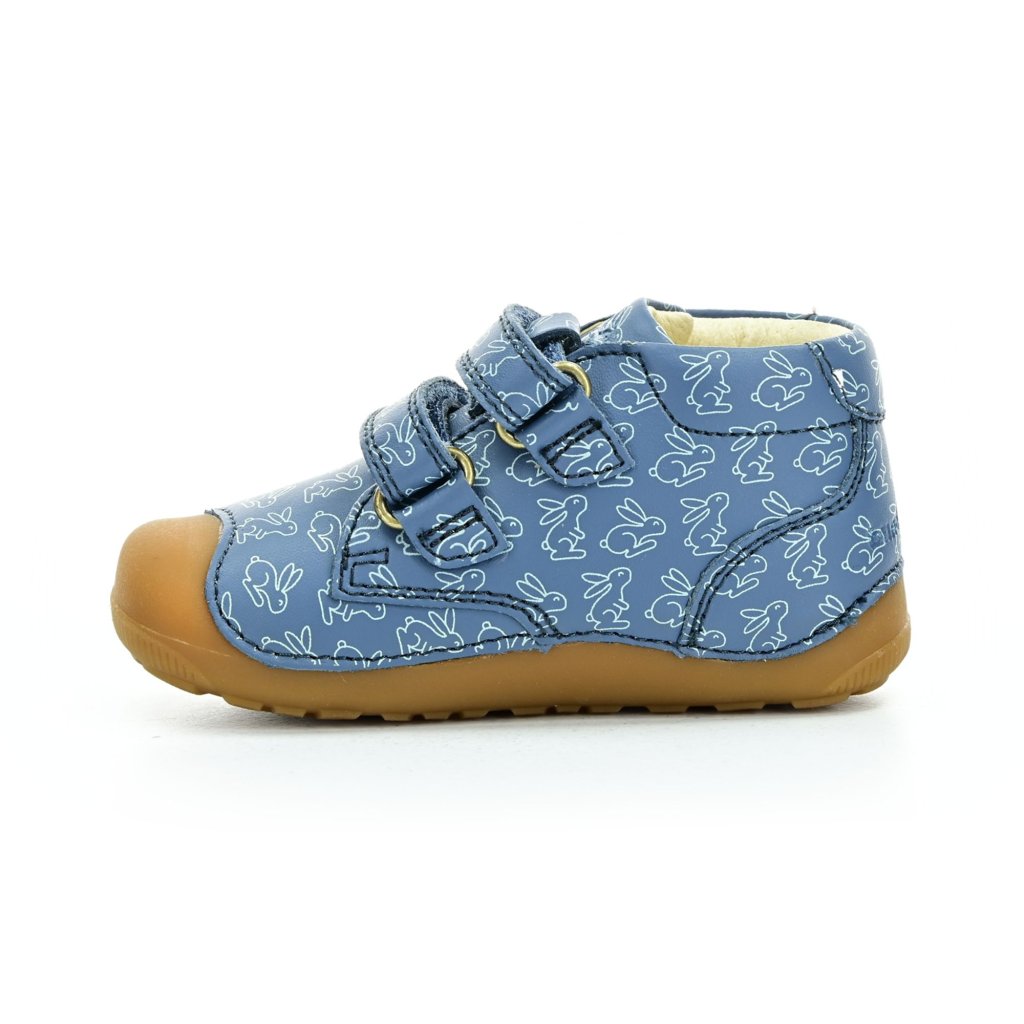 Bundgaard Petit Strap Rabbit Teal Barfußstiefeletten