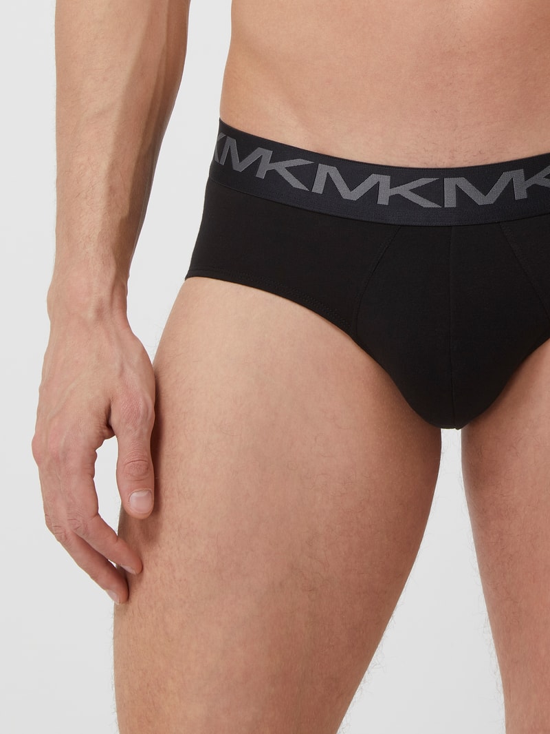 Slip mit Label-Schriftzug in schwarz