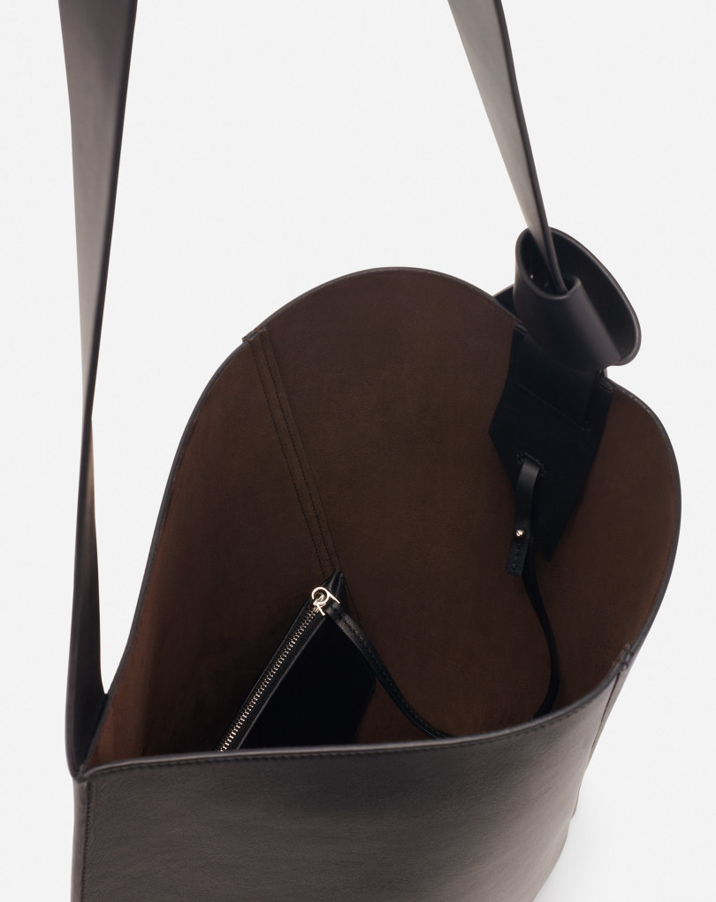 SAC HOBO TIE MM EN CUIR