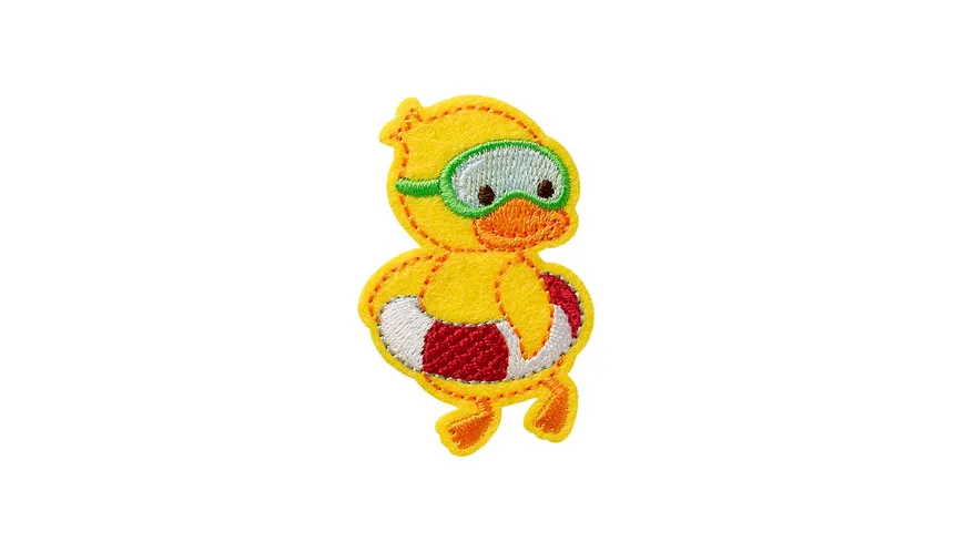 Mono Quick Bügelmotiv Mini Ente mit Schwimmreifen