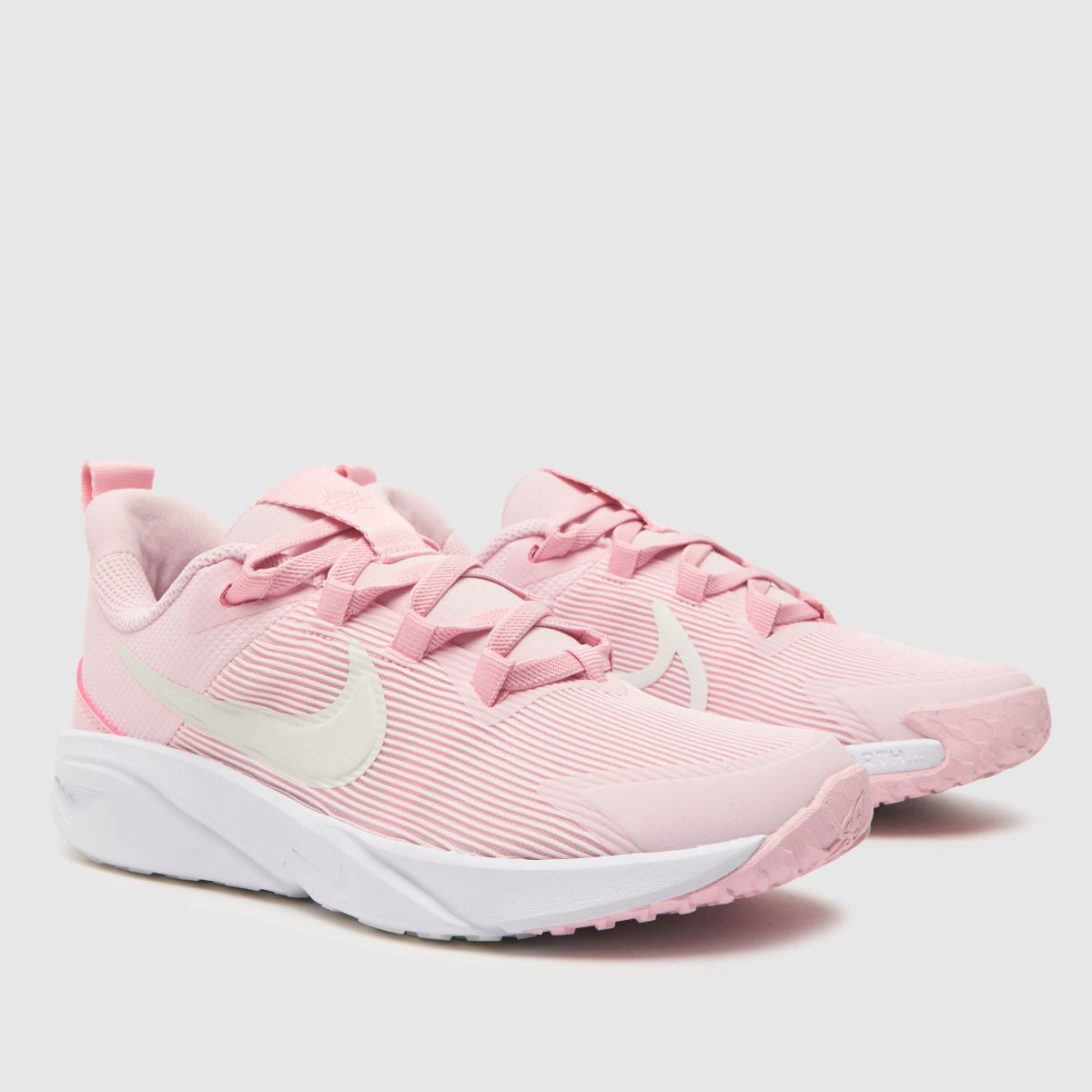 Nike ljusrosa Star Runner 4 flickor junior träningsskor