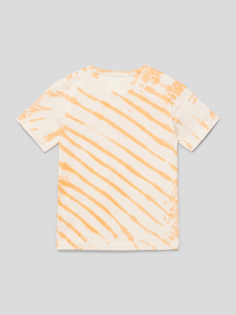 T-Shirt in Batik-Optik in orange