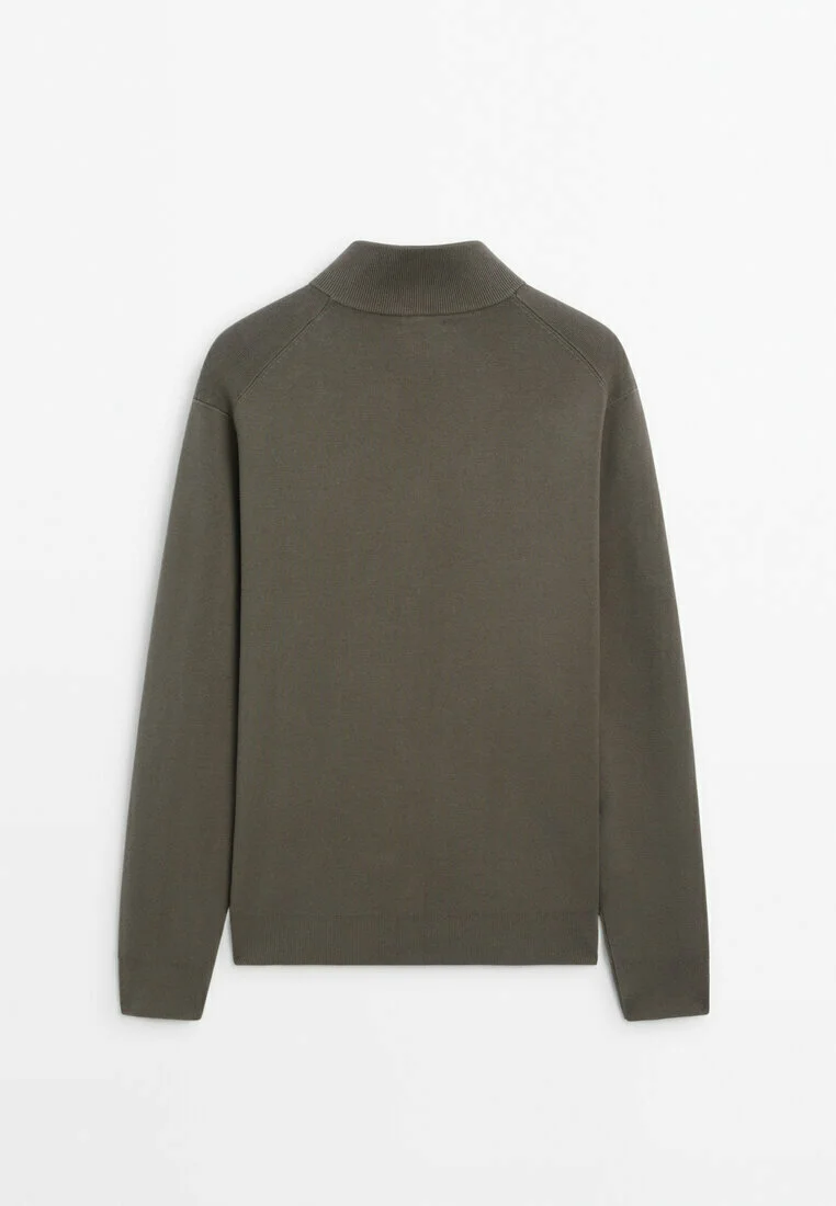 Massimo Dutti MILANO CON CUELLO ALTO Y CREMALLERA - Cárdigan