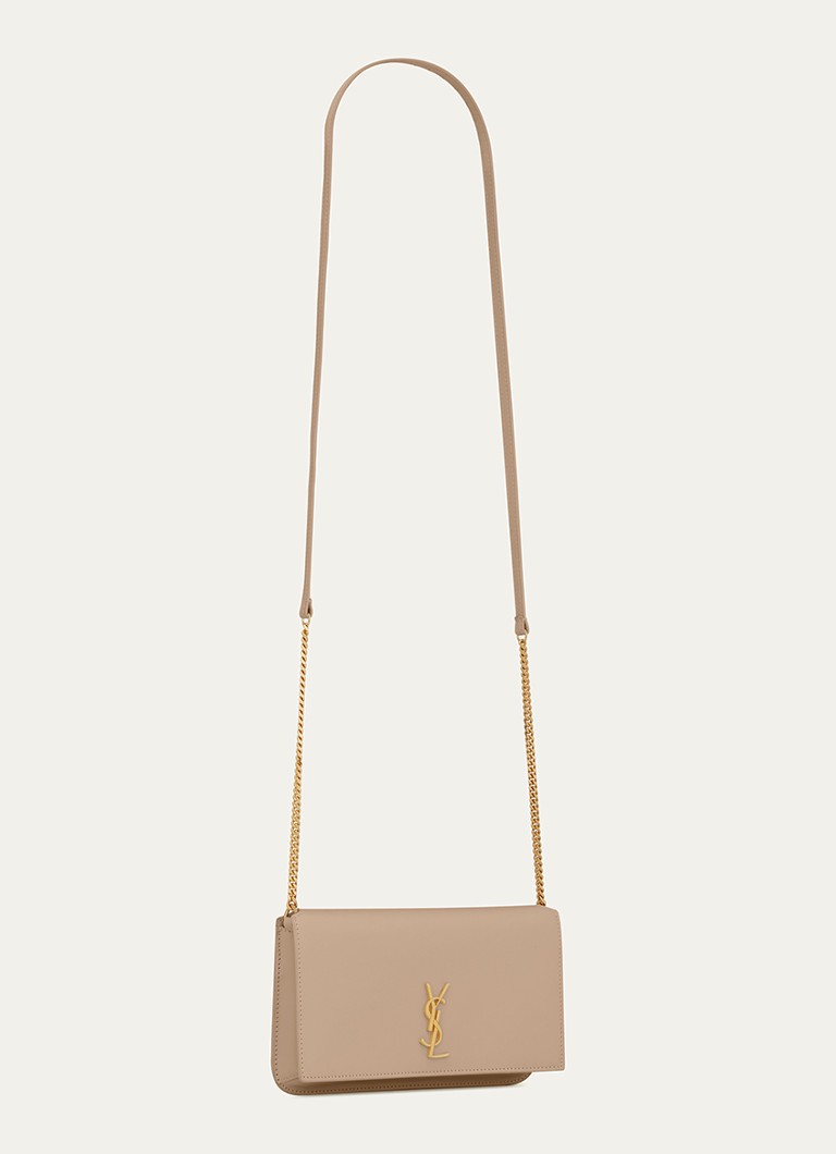 Saint Laurent Cassandre vasikanahkainen crossbody-puhelinkotelo