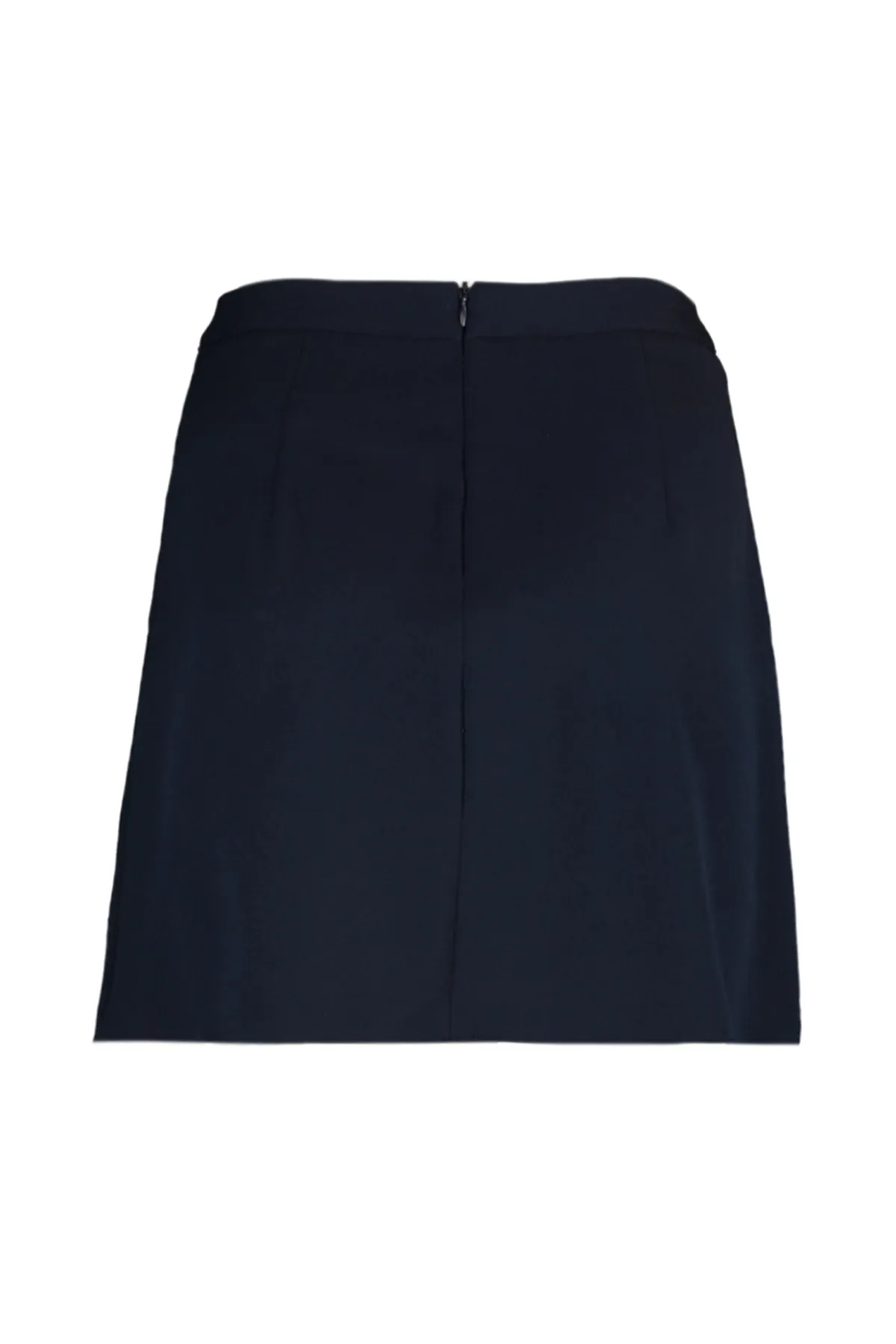 Trendyol Collection  Marineblauer A-Linien-Minirock mit geradem Schnitt – Knopfdetail vorne TWOAW20ET0370