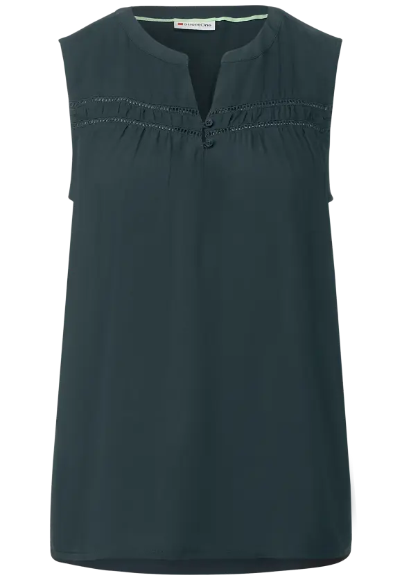 Street One Viskosebluse mit Häkeldetail