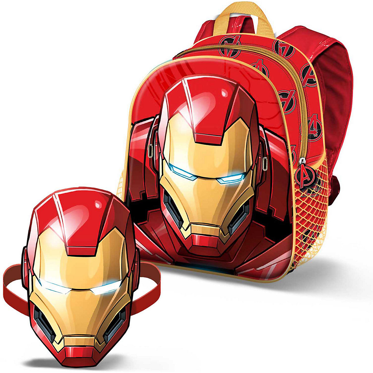 3D-Kinderrucksack Marvel Avengers Iron-Man, inkl. Maske
