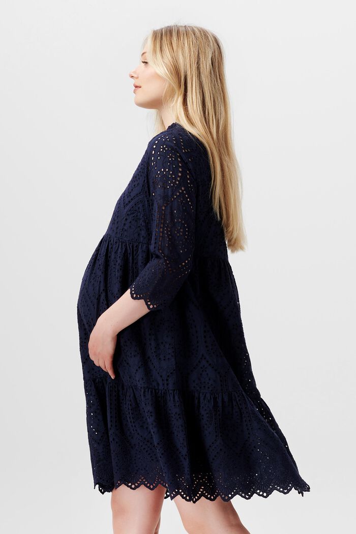 Kleid mit Lochstickerei und Stillfunktion