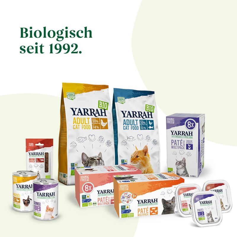 Probierpaket Yarrah Bio Pate 8 x 100 g zu TOP-Preisen | bitiba %
