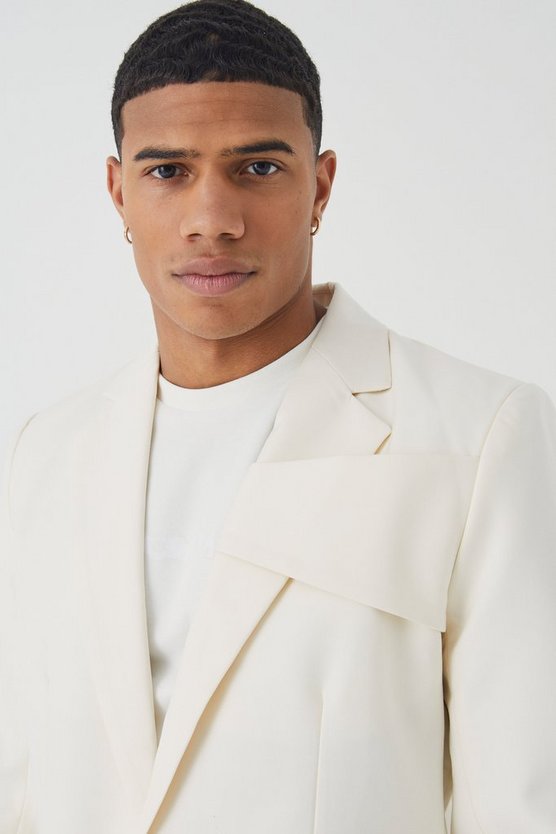 Lockerer Blazer mit Streifen