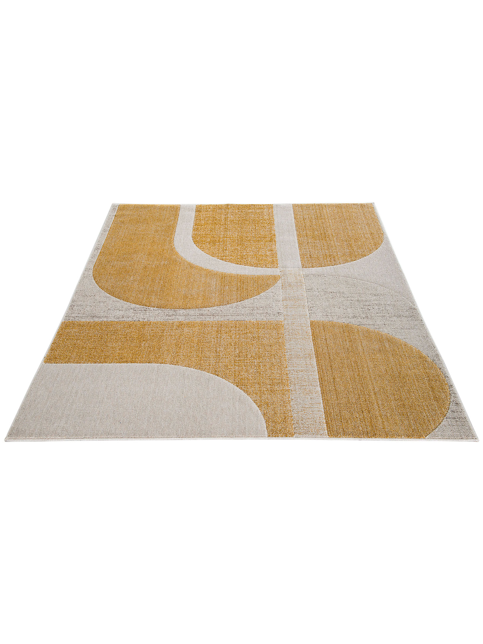 Rockledge Moderner Teppich, Gold-Grau