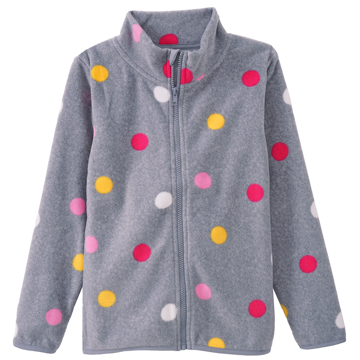 Mädchen Fleecejacke mit Punkte-Allover