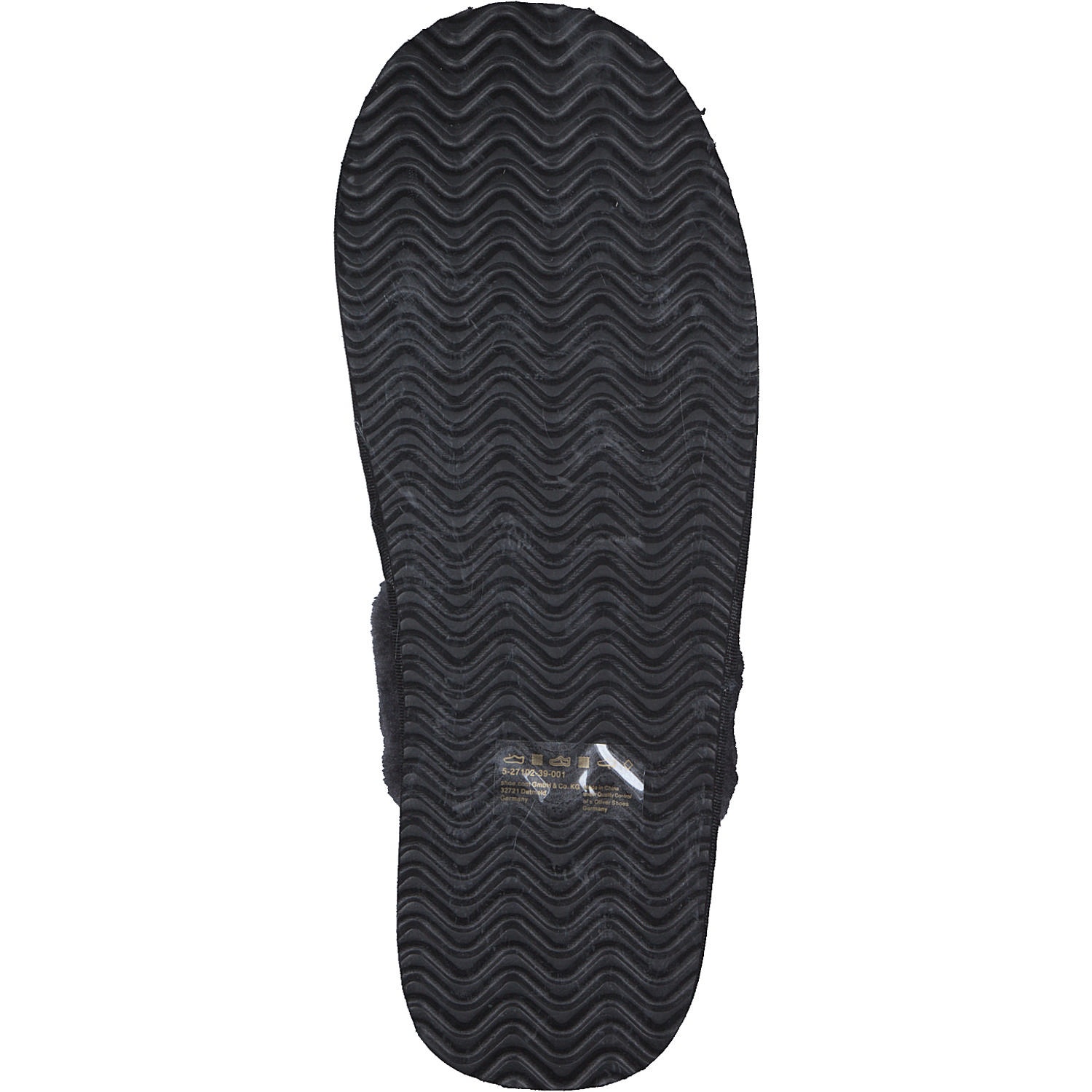 s. Oliver 27102, Filzpantoffeln, Damen, black