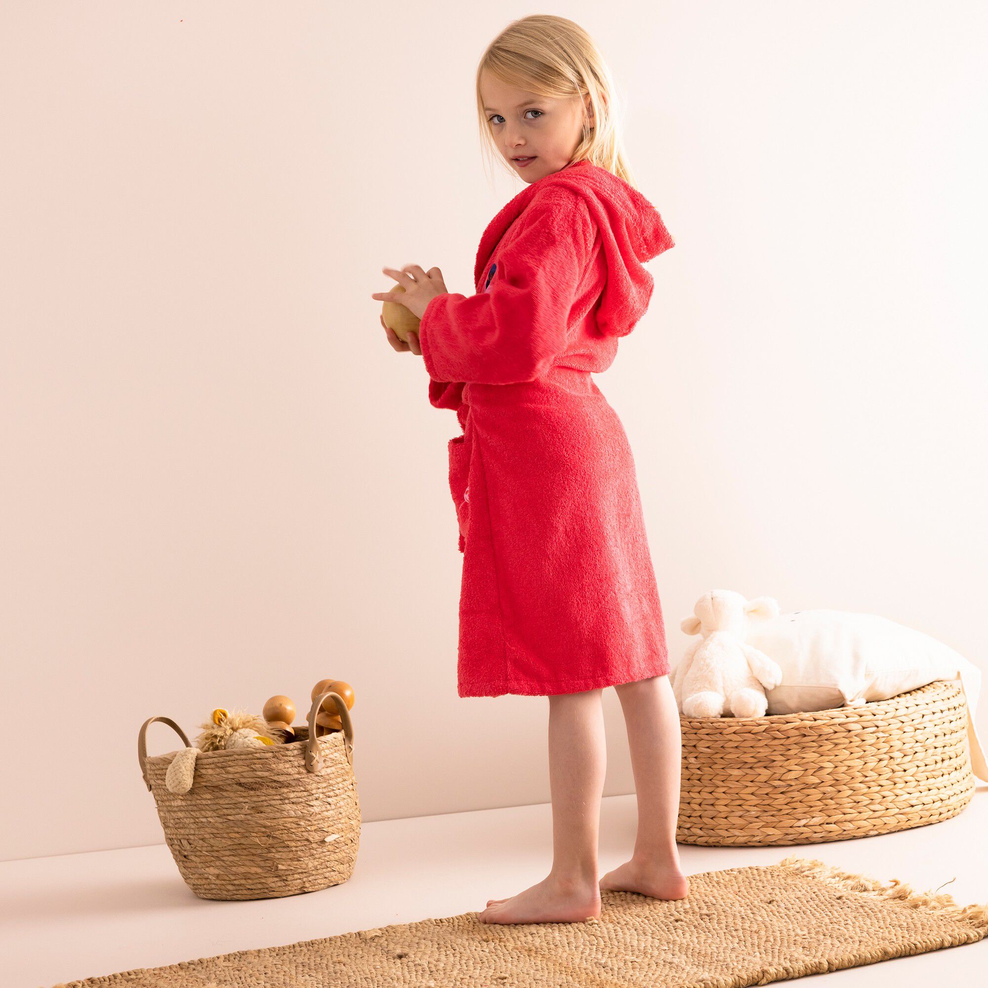 Peignoir de bain enfant Miraculous, éponge coton