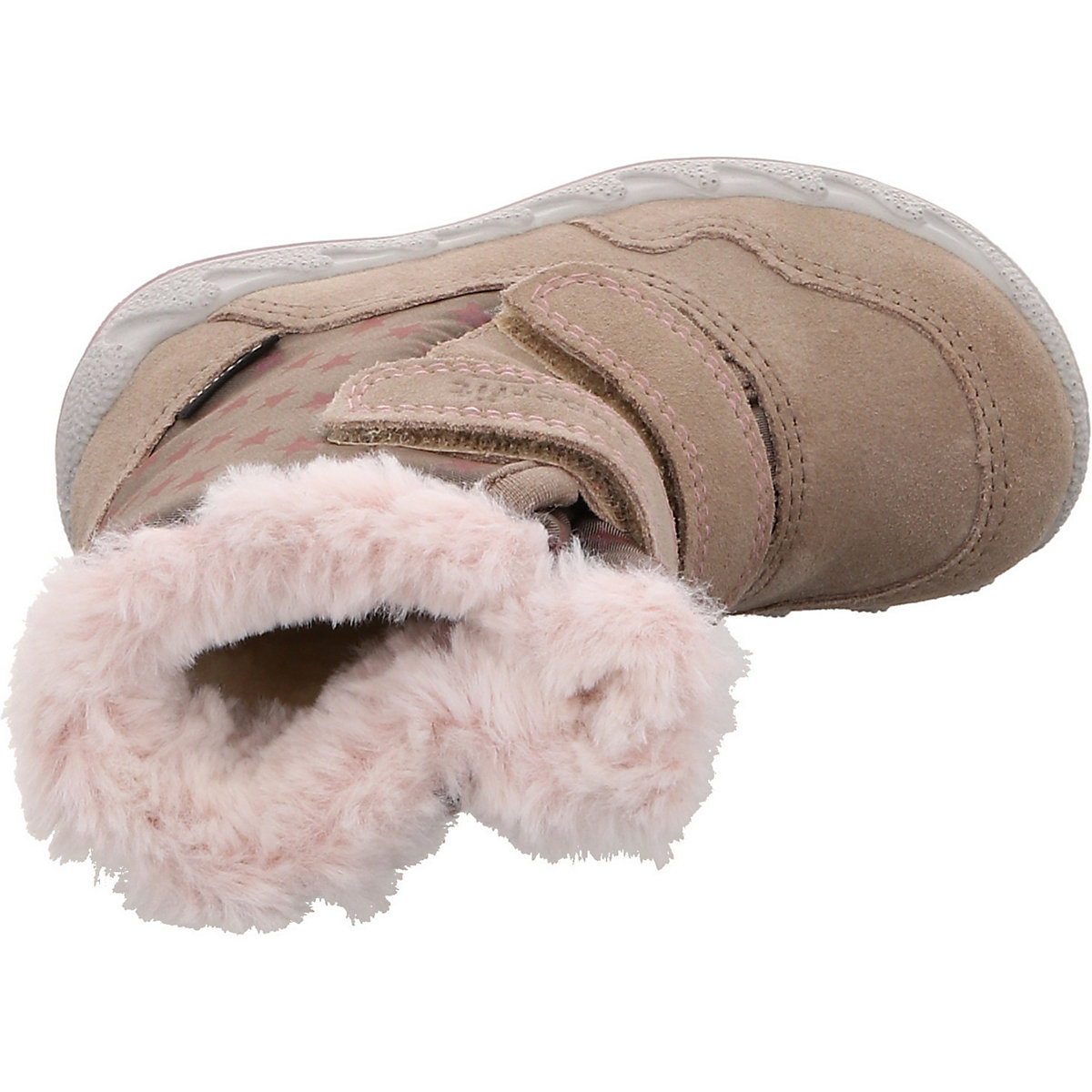 Baby Lauflernschuhe Krabbelschuhe Icebird Boots Babyschuhe Mädchen Leder-/Textilkombination bedruckt Halbschuhe