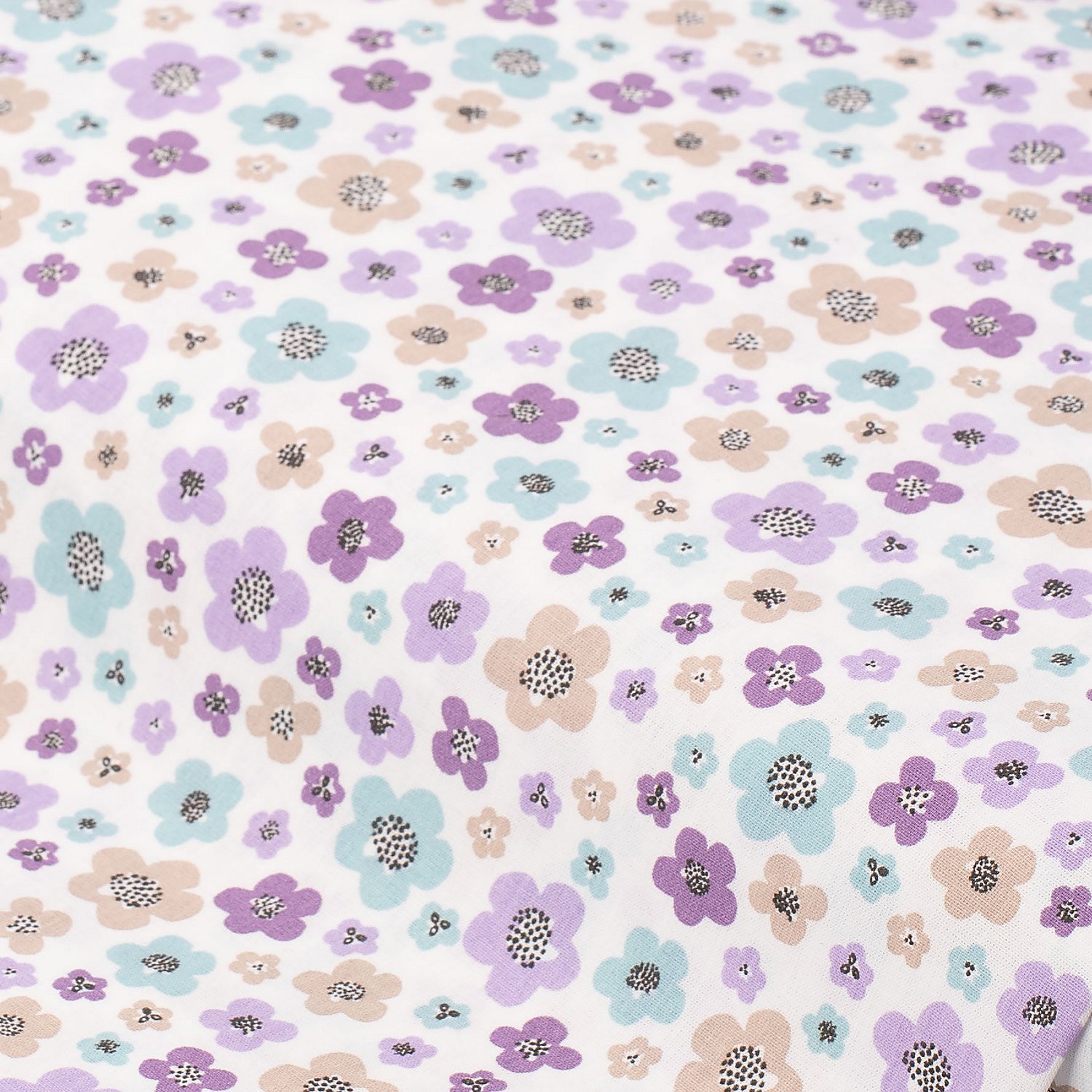 Baumwollstoff Blüten 