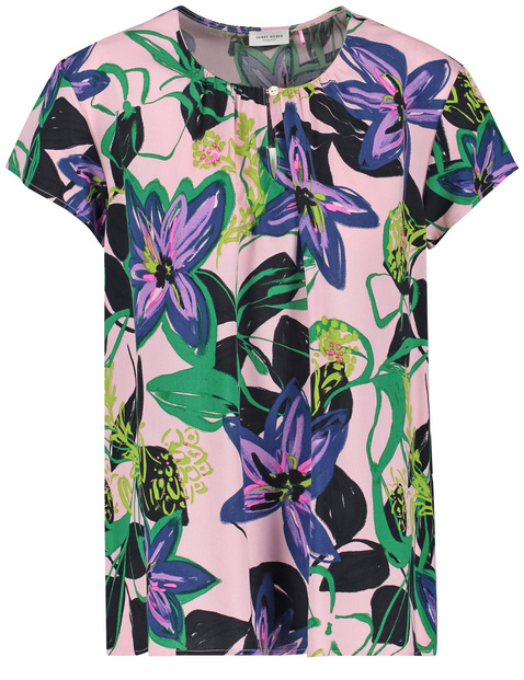 Blusenshirt mit floralem Dessin