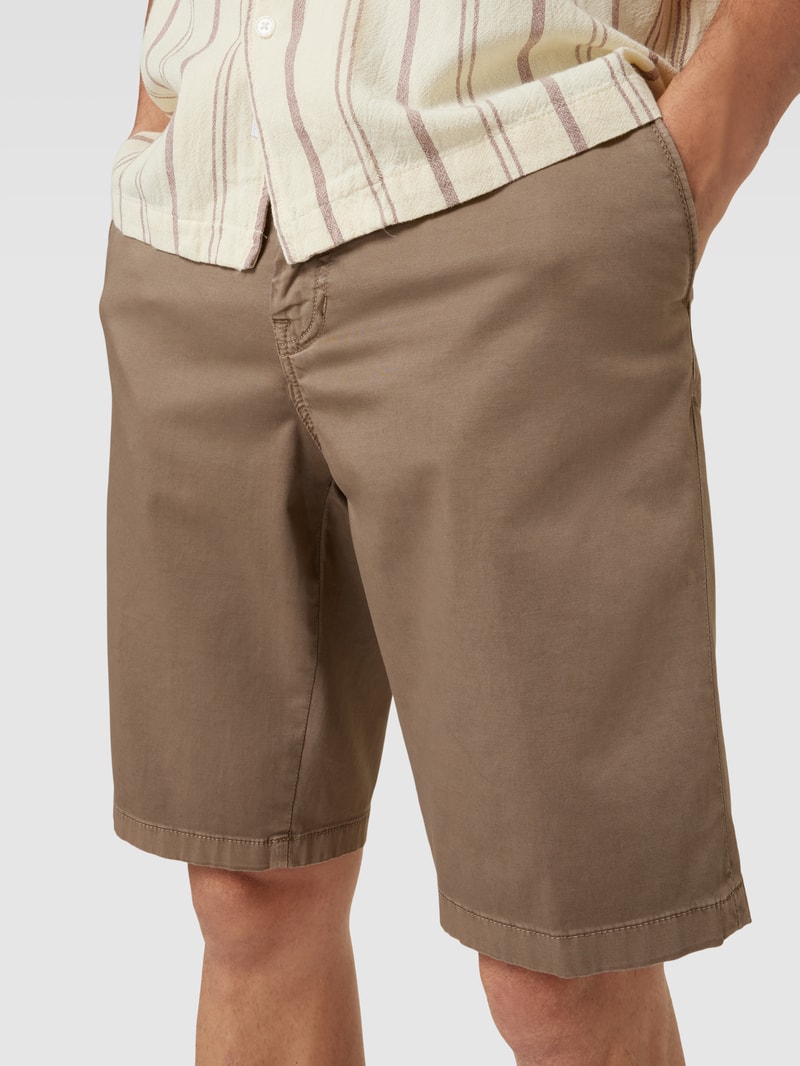 Bermudas mit französischen Eingrifftaschen Modell 'Halvar' in beige