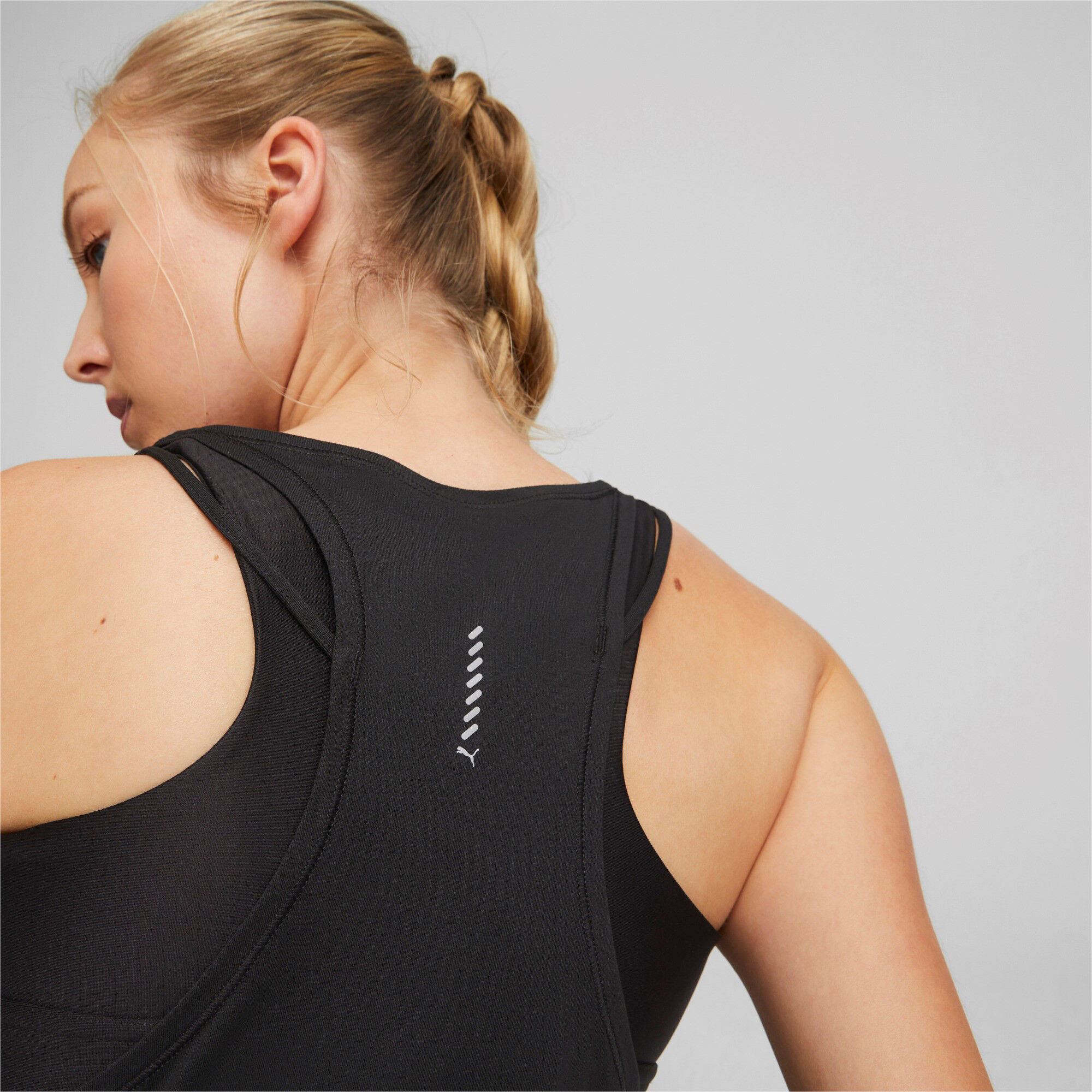 Run Cloudspun Tank-Top Damen - Schwarz