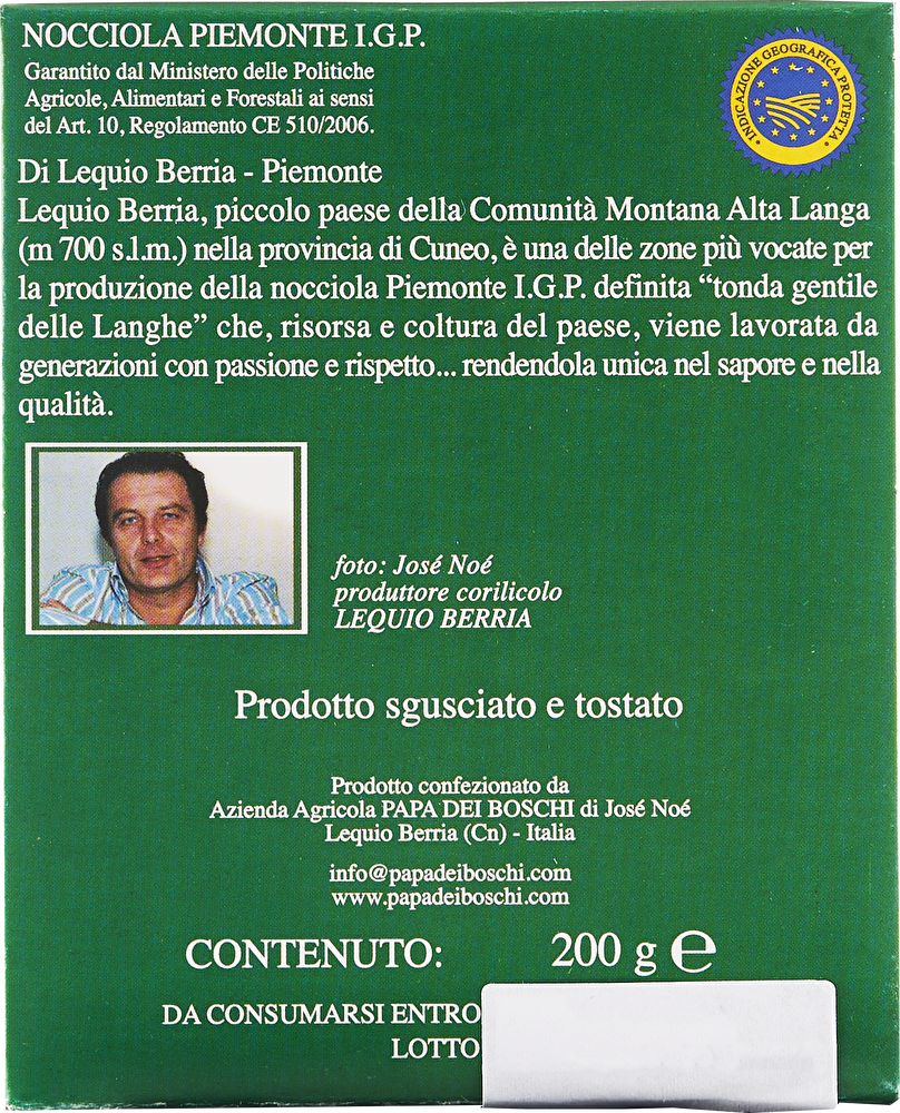 Papa dei Boschi Geröstete Haselnüsse 200g