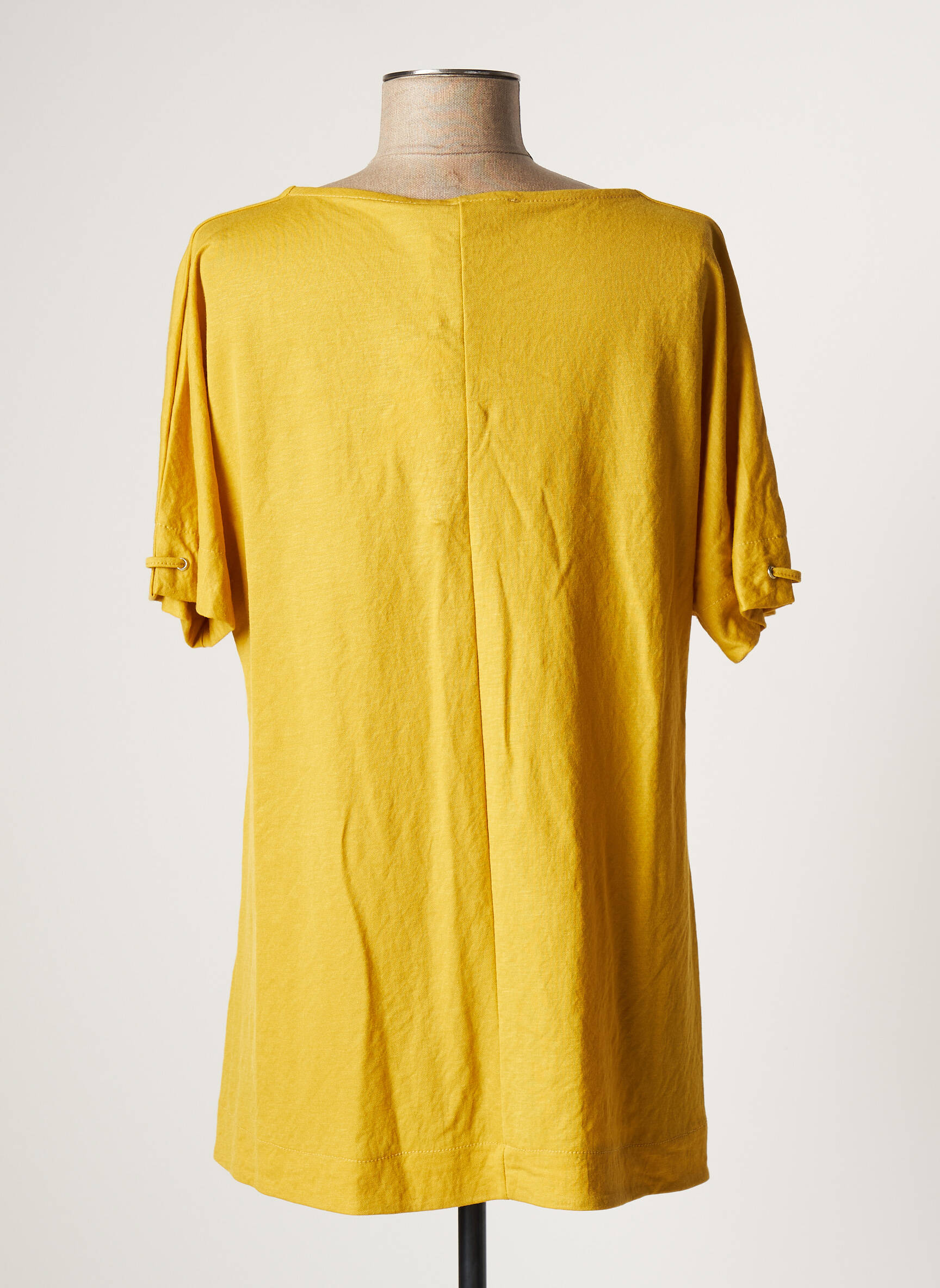Franck Anna Tuniquemanchecourte Femme couleur jaune