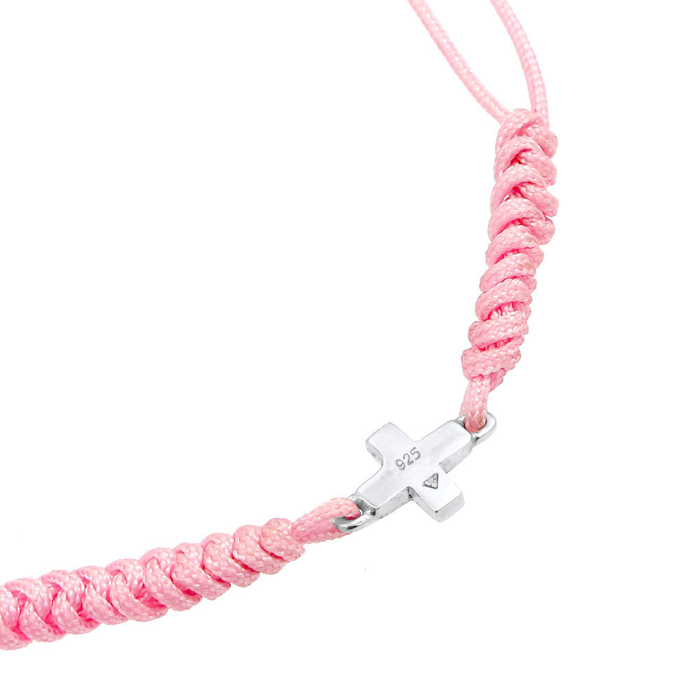 Elli Elli Bracelet Elli - Croix Pendentif Ludique Bracelet Enfants - (925/1000) Argent Bracelet