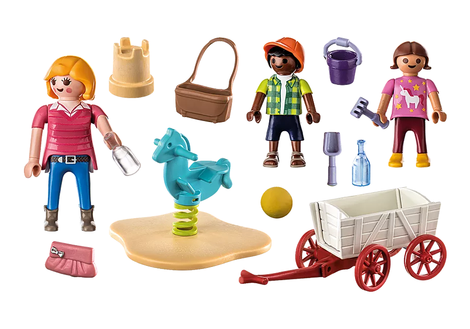 Starter Pack Erzieherin mit Bollerwagen
