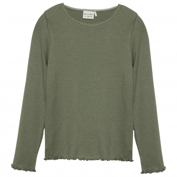 Minymo - Girl's T-Shirt L/S Rib - Longsleeve