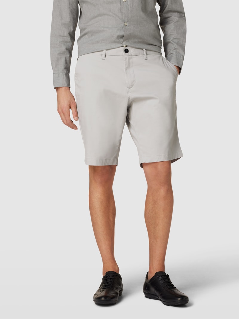 Chino-Shorts mit französischen Eingrifftaschen Modell 'HARLEM' in hellgrau