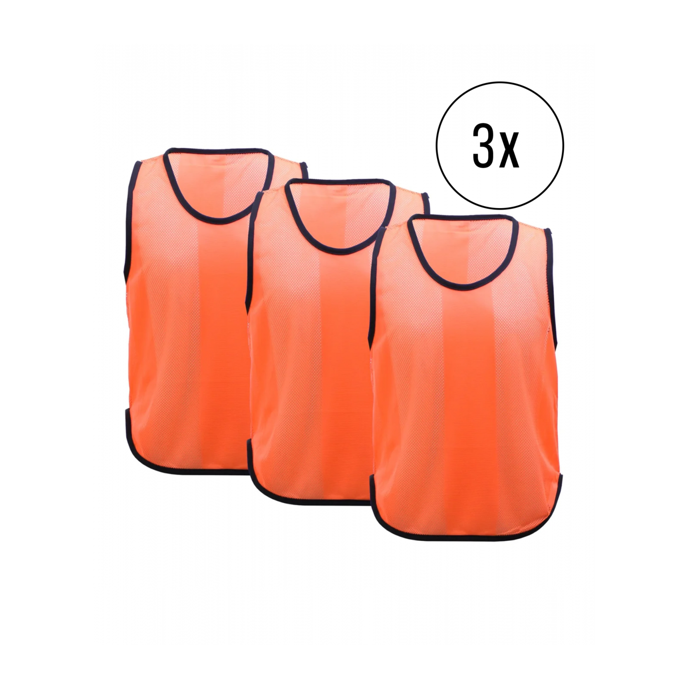 Cawila Trainingsleibchen UNI 3er Set Orange | Leibchen Fußball
