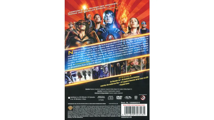 DC's Legends of Tomorrow - Die komplette 1. Staffel  [4 DVDs]