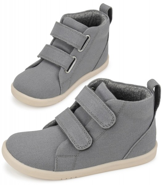 bobux i-walk ~ Grass Court High Canvas ~ Circular Gray