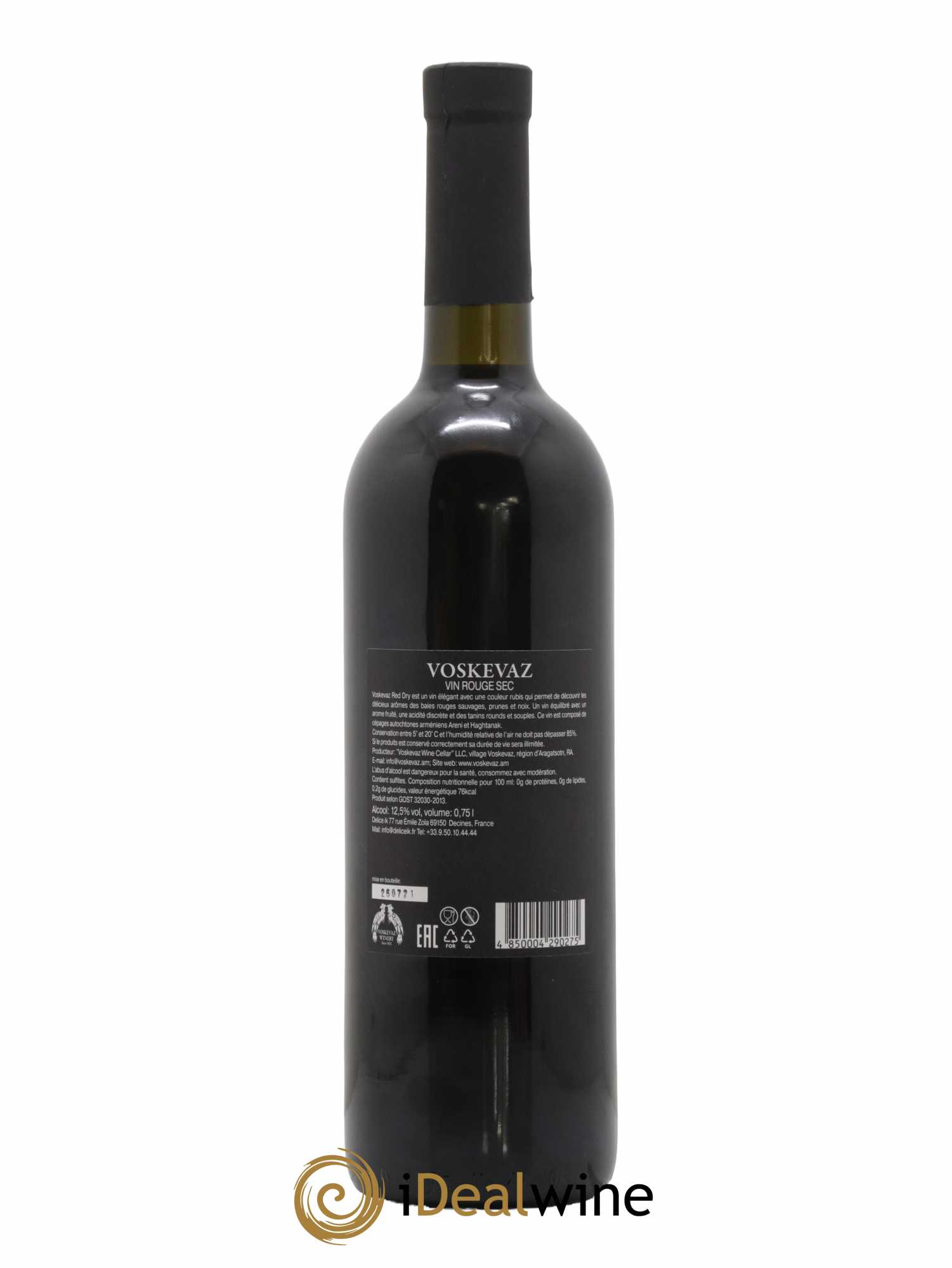 Aragatsotn Voskevaz  2021 - Lot de 1 Bouteille
