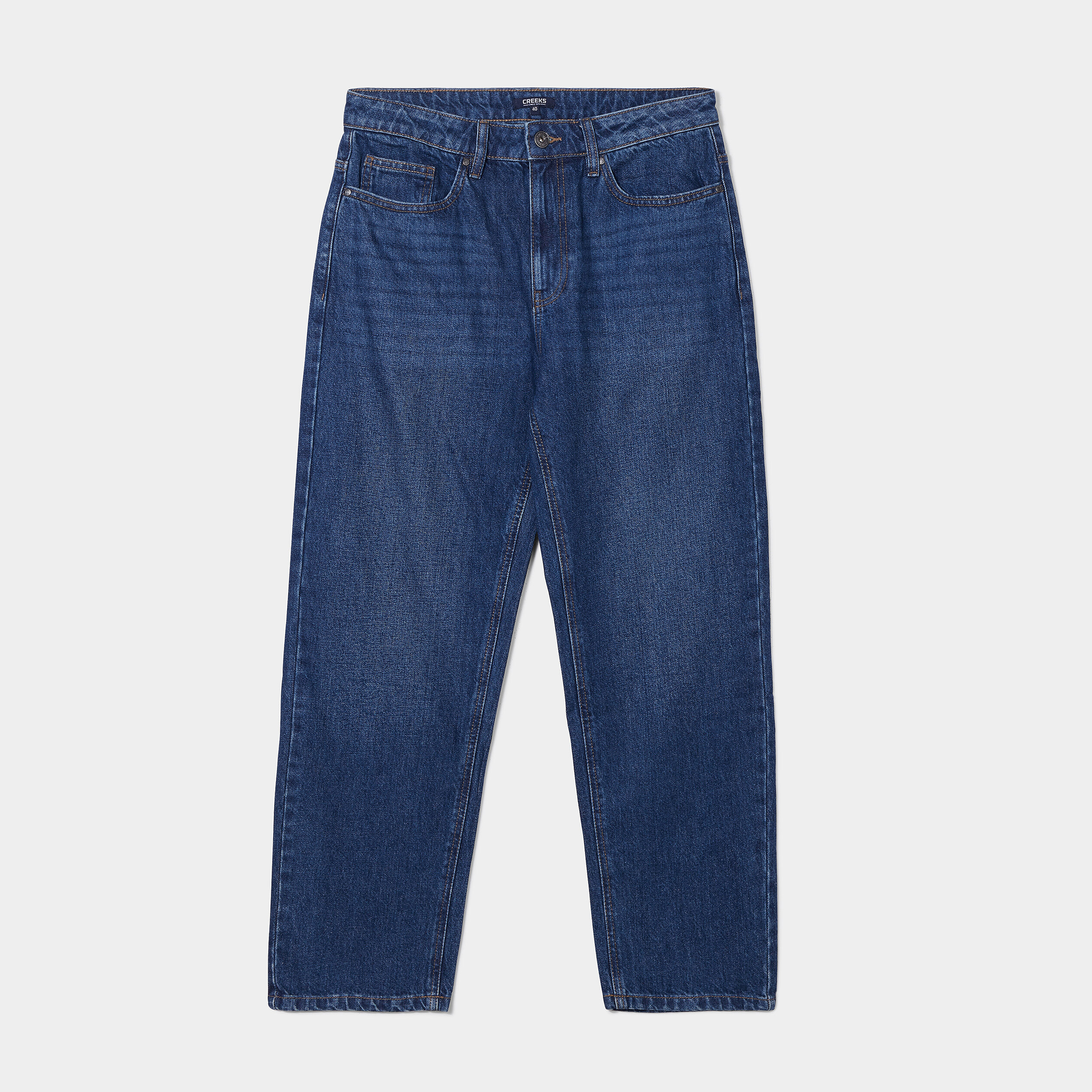 Jeans relaxed Creeks denim used garçon | La Halle