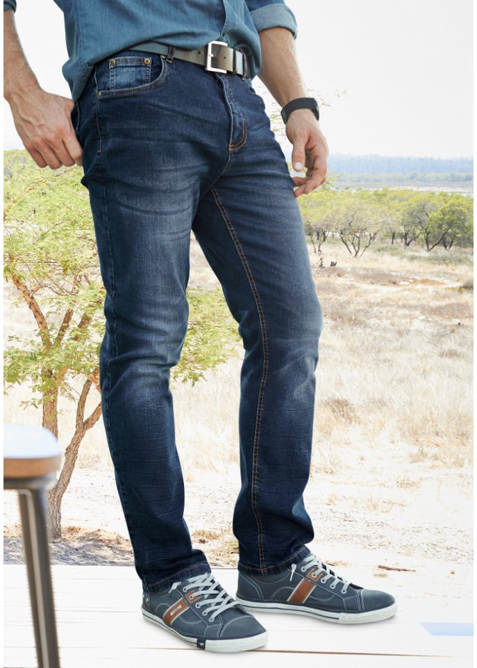 Classic Fit Stretch-Jeans, Straight