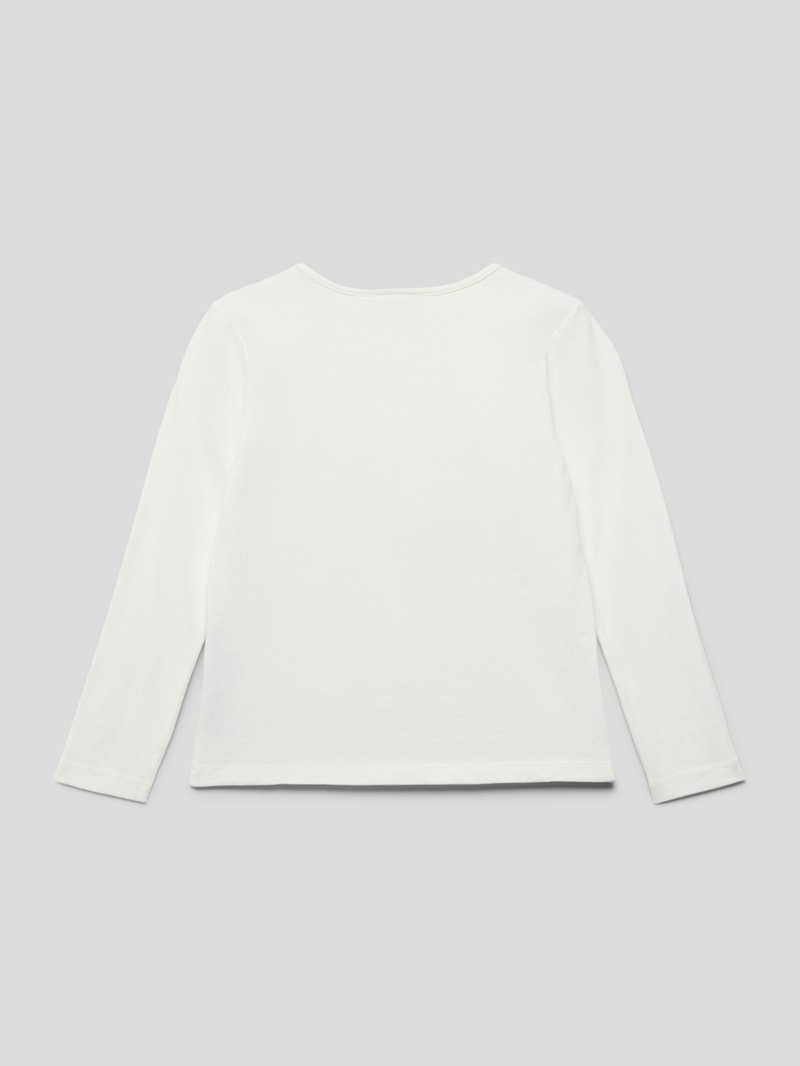 Longsleeve mit Motiv-Print in weiß