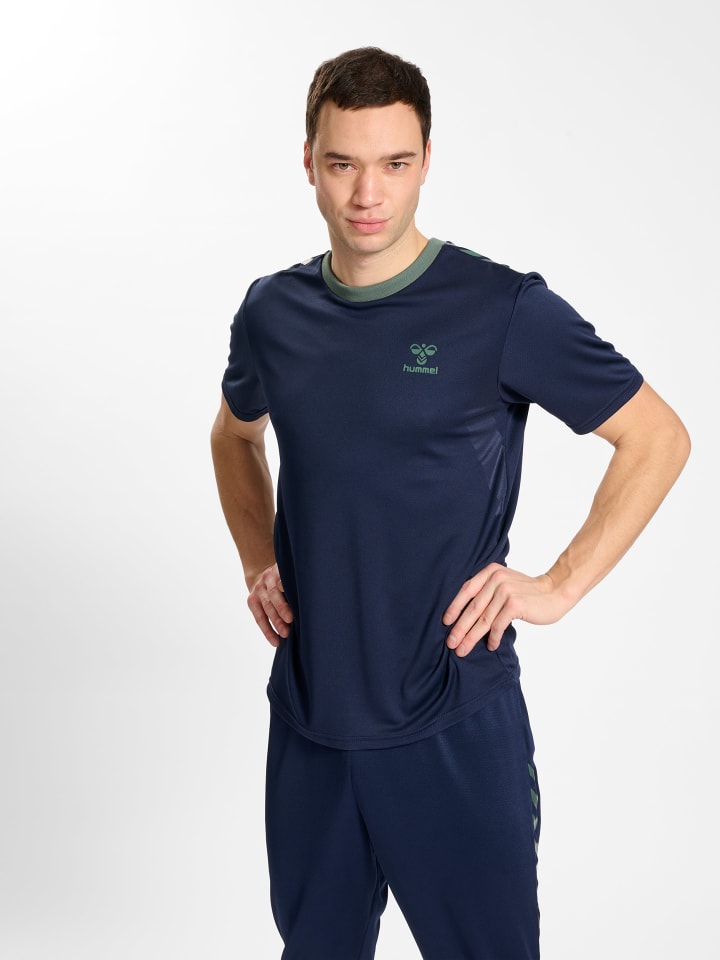 Hummel Hummel T-Shirt Hmlstaltic Multisport Herren in MARINE/DUCK GREEN günstig kaufen S
