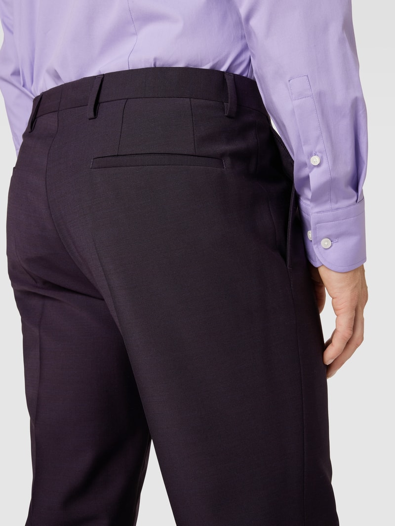 Slim Fit Anzug mit 2-Knopf-Sakko in lila