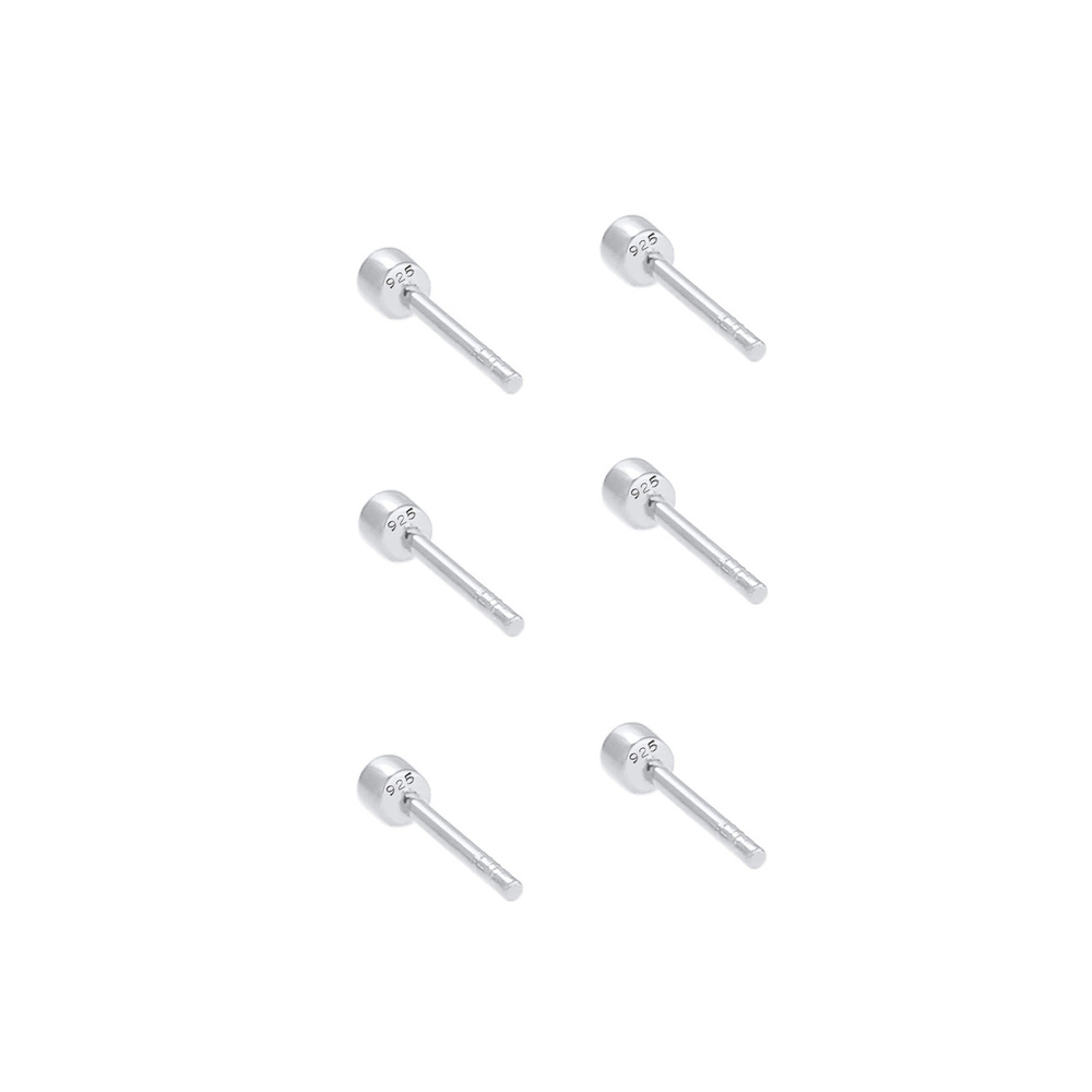 Elli Elli Boucles d'Oreilles Enfants de Base Bleu-Rose Coloré avec Cristaux en Argent  Boucles d'oreilles